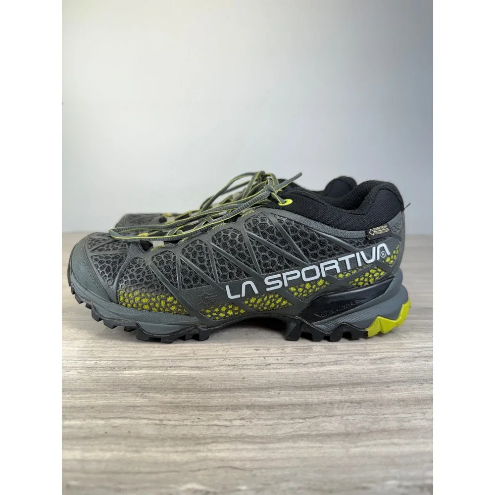 La Sportiva Hiking Shoes Primer Low GTX Grey Yellow Gorpcore Mens 7.5 EU 40